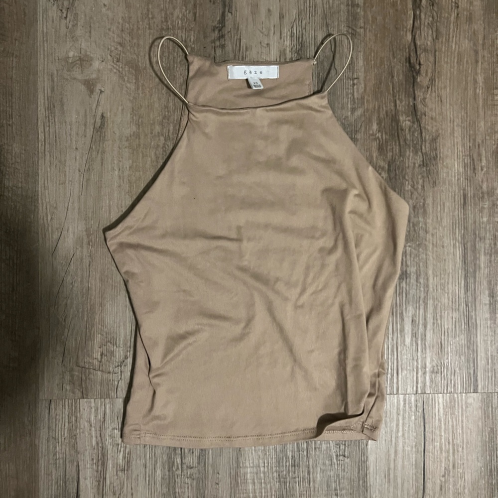 Seamless High Neck Tank Top